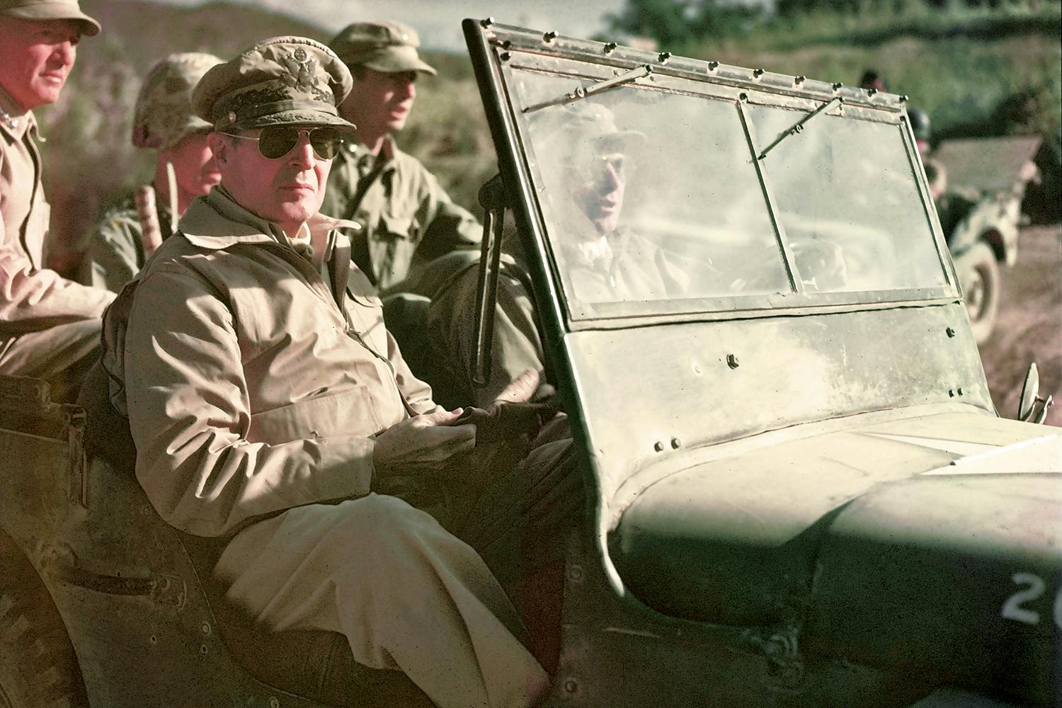 macarthur jeep sydkorea 1950 koreakriget